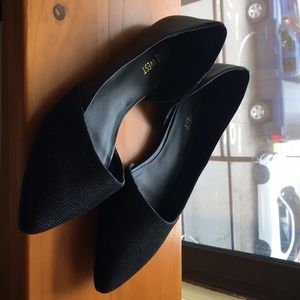 Black Nine West flats, size 7.5